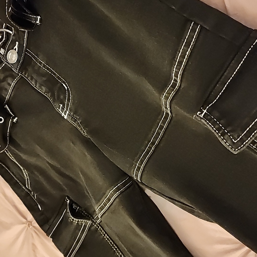 Rue21 Black Flare Women's Cargo Jeans - Picture 8 of 8